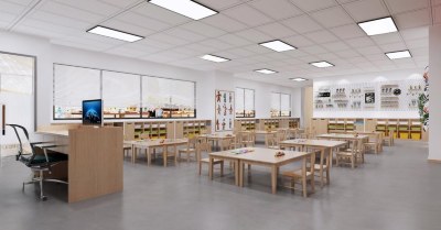 现代幼儿园教室3D模型下载